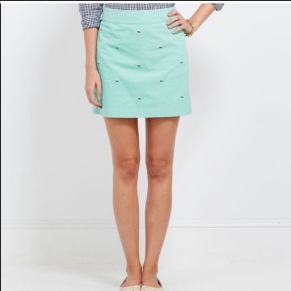 VINEYARD VINES Cotton Corduroy Skirt W/ Whales 12